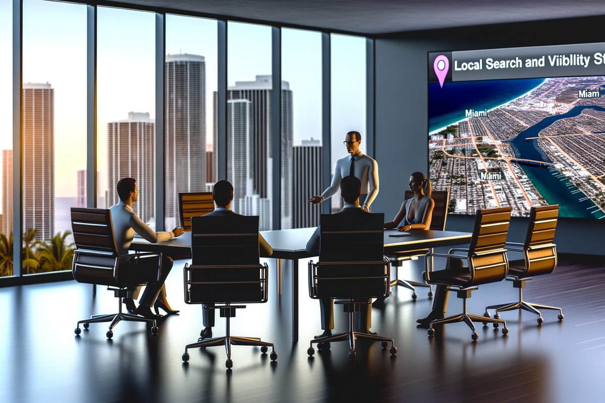 Miami Real Estate Team Local Visibility Strategy Local SEO and visibility strategy visual for real estate teams in Miami