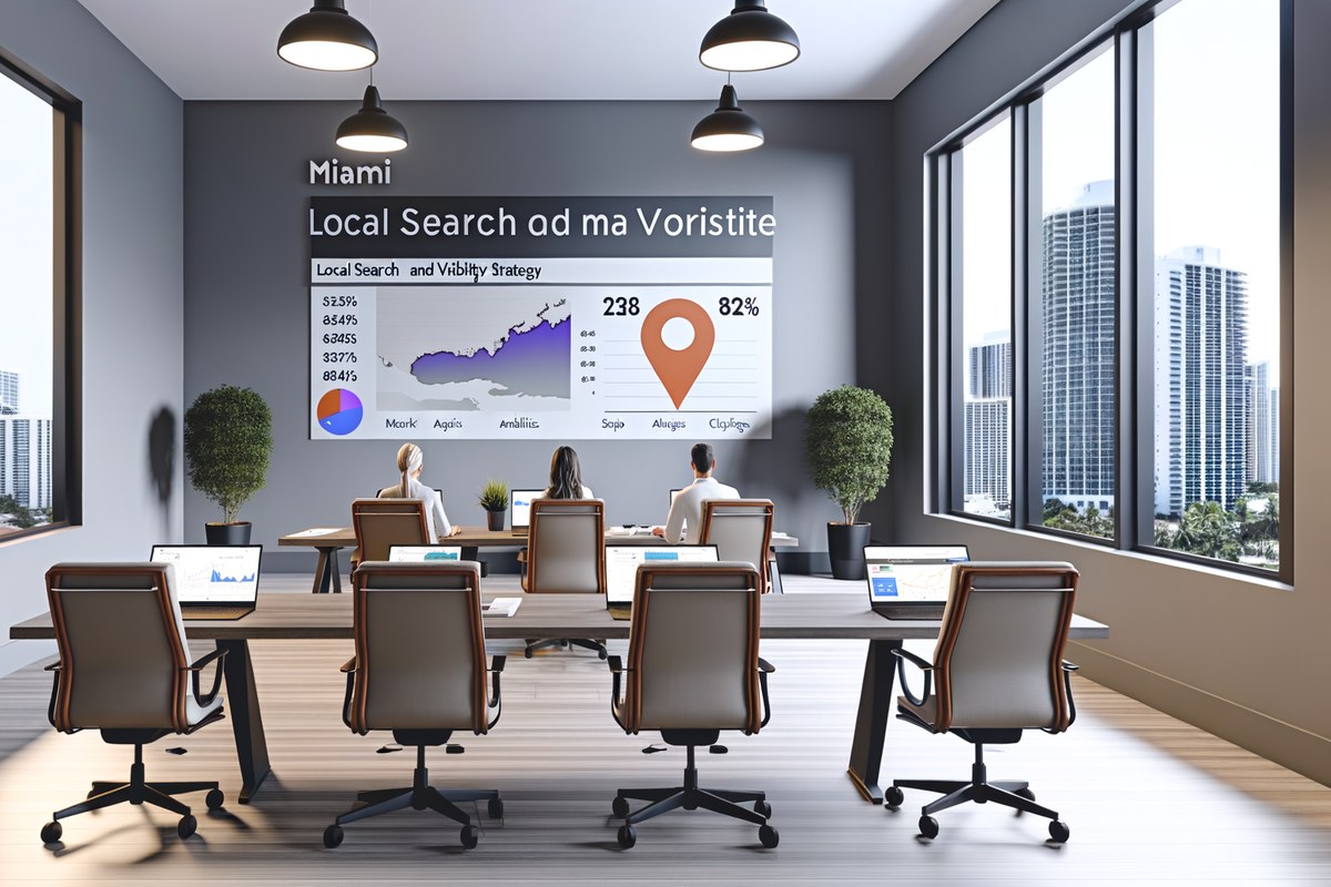 Miami Real Estate Team Local Visibility Strategy Local SEO and visibility strategy visual for real estate teams in Miami