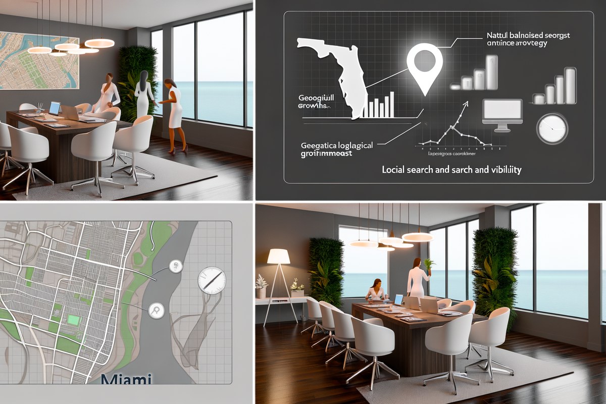 Miami Real Estate Team Local Visibility Strategy Local SEO and visibility strategy visual for real estate teams in Miami