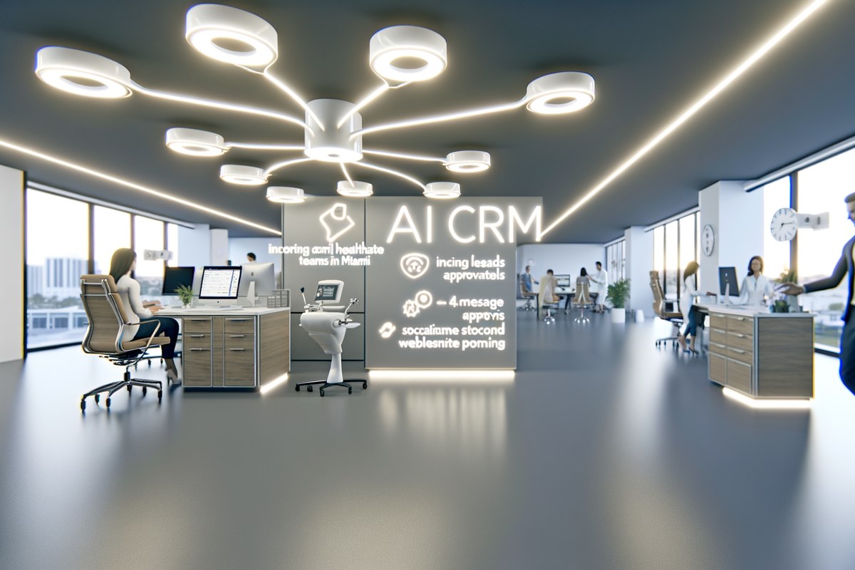 Miami Real Estate Team CRM Workflow CRM lead tracking and message workflow visual for real estate teams in Miami