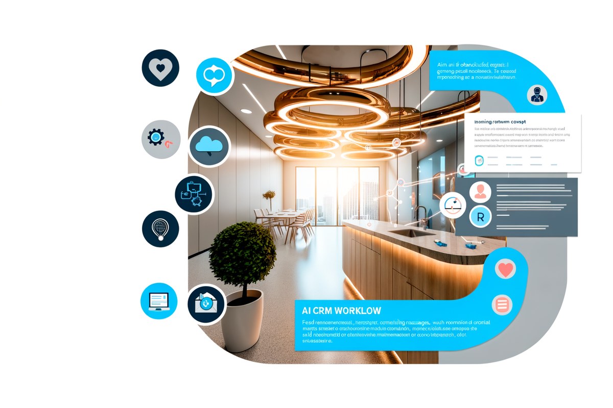 Miami Real Estate Team CRM Workflow CRM lead tracking and message workflow visual for real estate teams in Miami