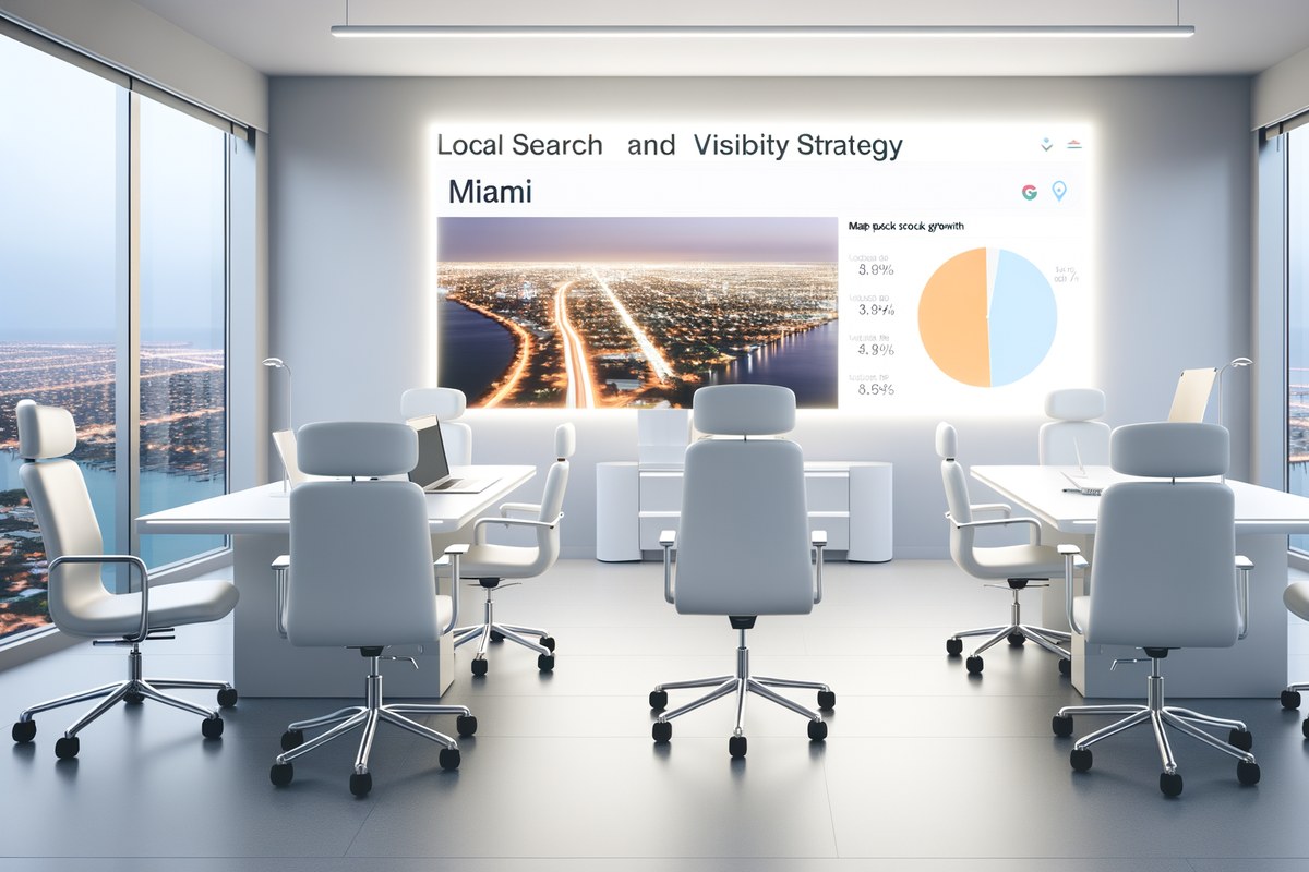Miami Real Estate Team Local Visibility Strategy Local SEO and visibility strategy visual for real estate teams in Miami