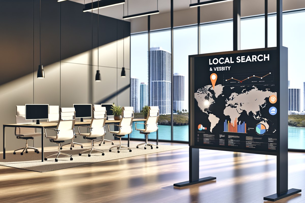 Miami Real Estate Team Local Visibility Strategy Local SEO and visibility strategy visual for real estate teams in Miami