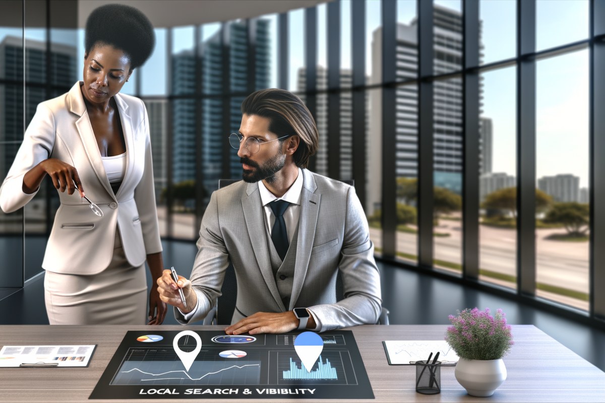 Miami Real Estate Team Local Visibility Strategy Local SEO and visibility strategy visual for real estate teams in Miami