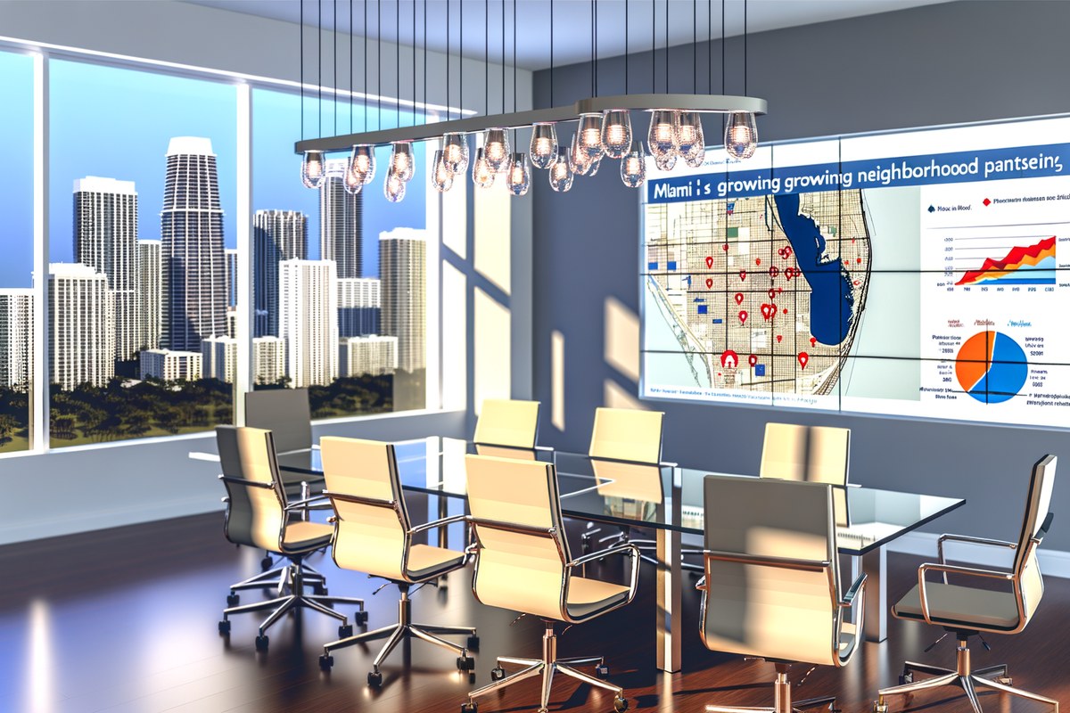Local SEO and visibility strategy visual for real estate teams in Miami