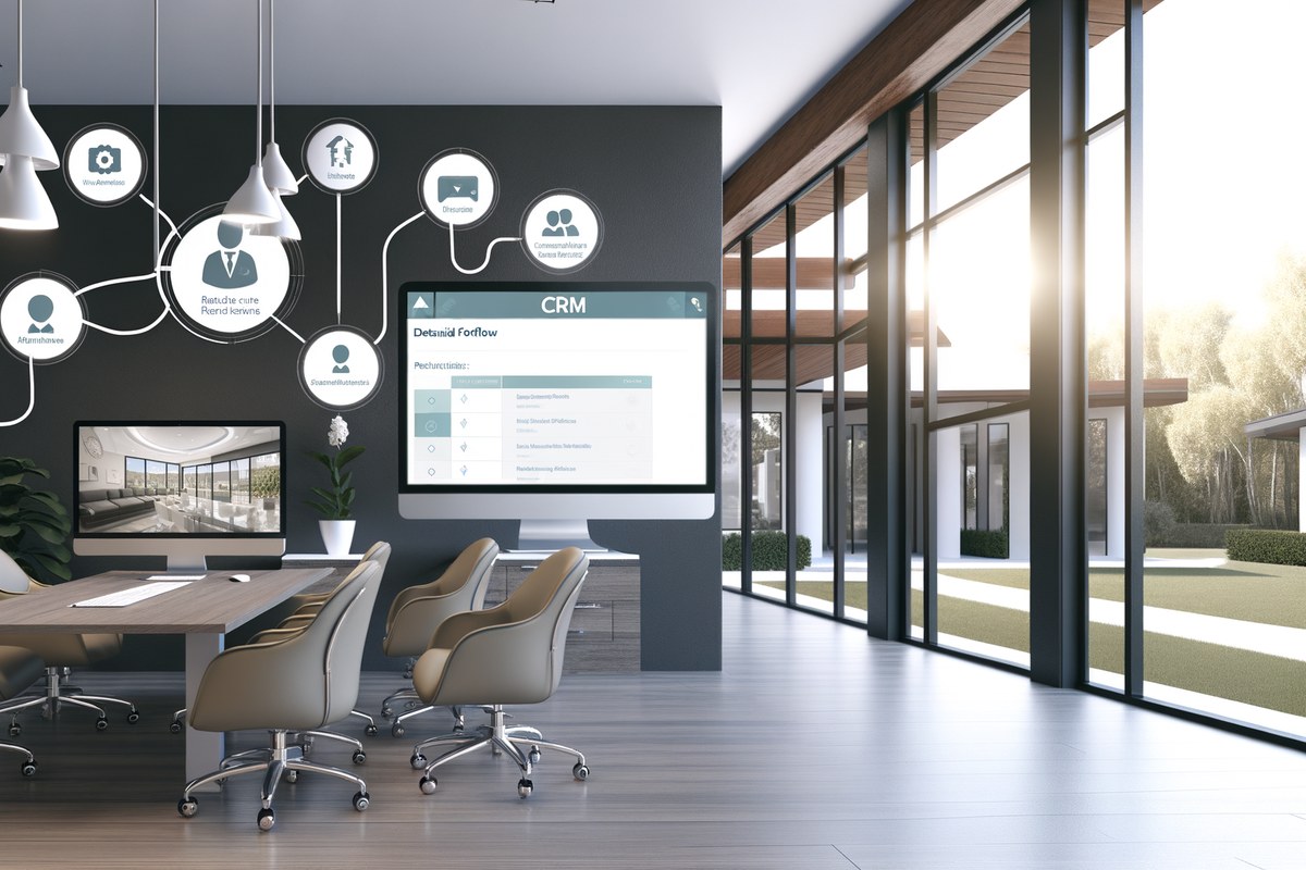 Miami Real Estate Team CRM Workflow CRM lead tracking and message workflow visual for real estate teams in Miami
