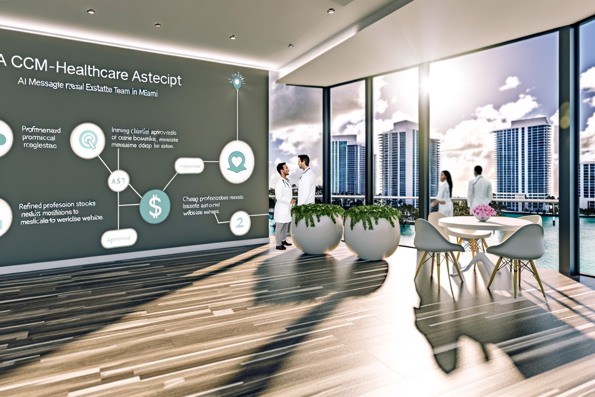 CRM lead tracking and message workflow visual for real estate teams in Miami