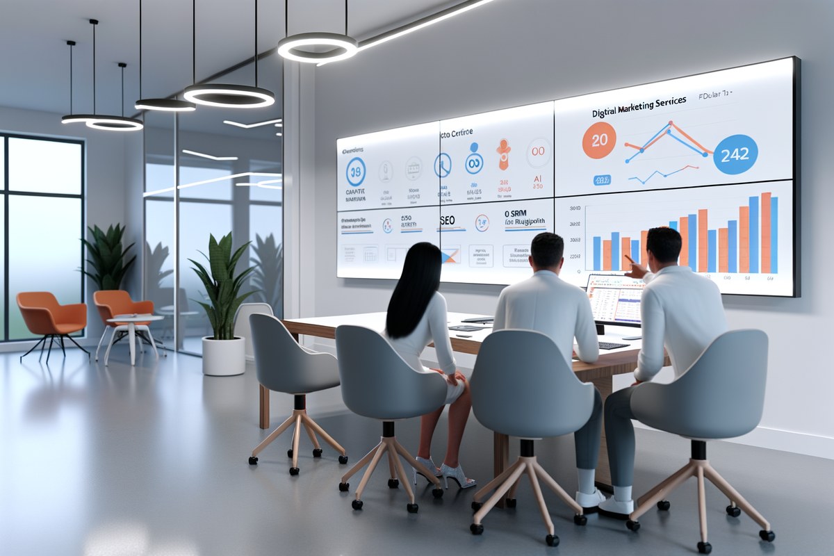 AI-powered SEO, CRM and digital growth concept for real estate teams in Miami | miami digital marketing services