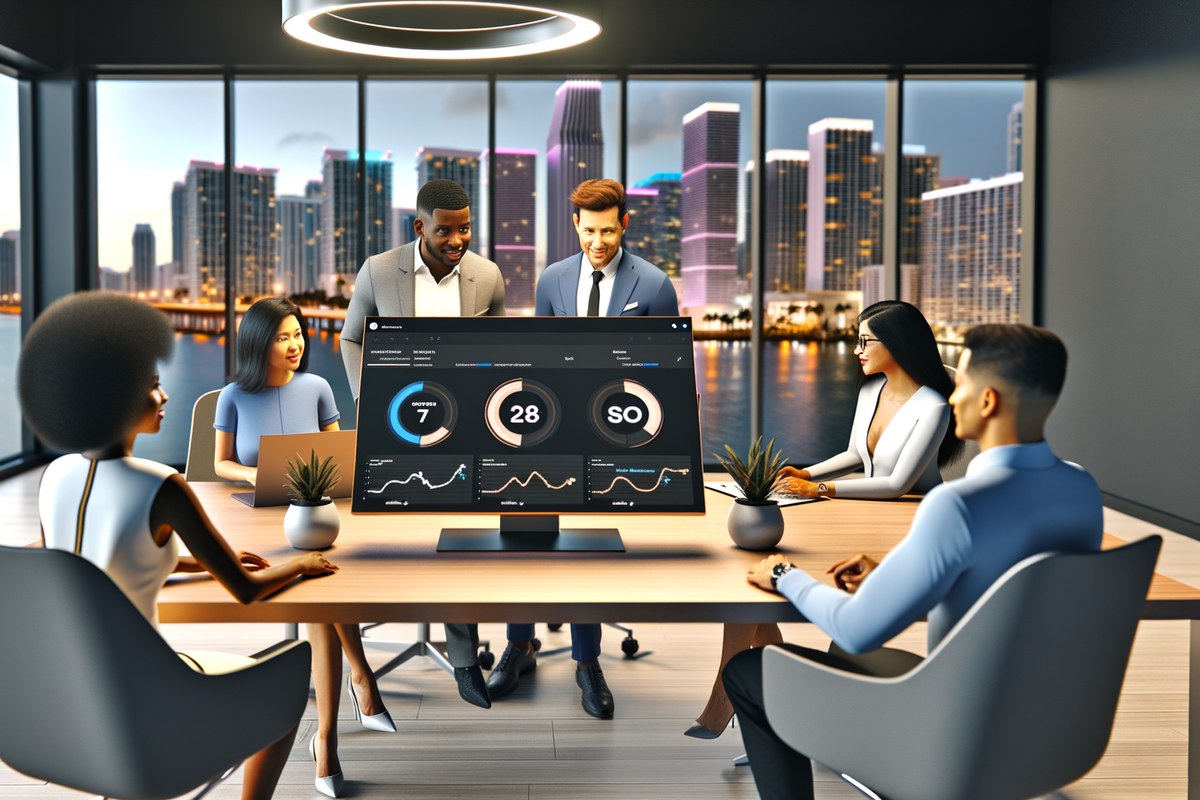 AI-powered SEO, CRM and digital growth concept for real estate teams in Miami | miami digital marketing services
