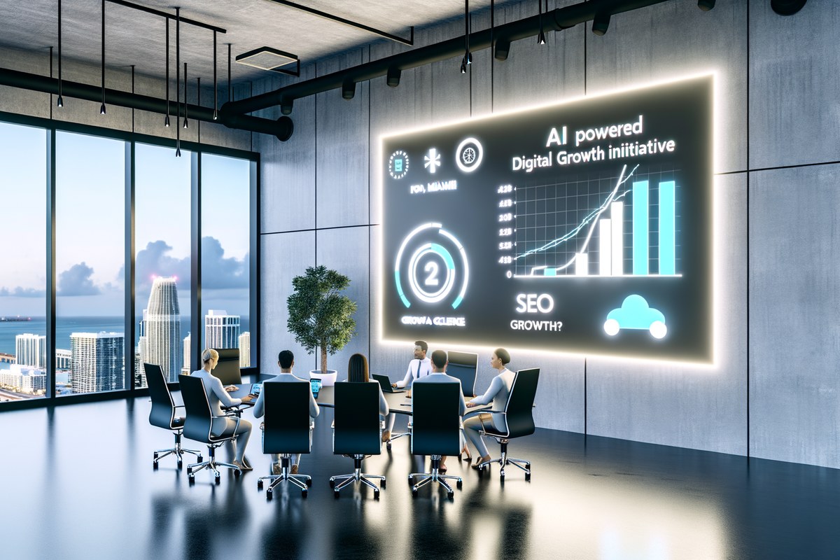 AI-powered SEO, CRM and digital growth concept for real estate teams in Miami | miami digital marketing services