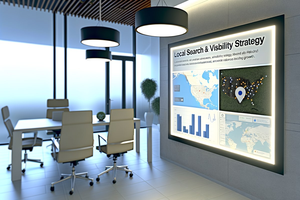 Miami Real Estate Team Local Visibility Strategy Local SEO and visibility strategy visual for real estate teams in Miami