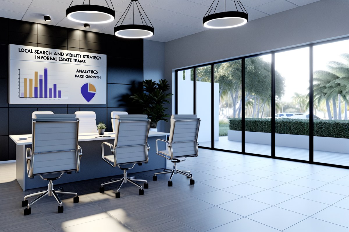 Miami Real Estate Team Local Visibility Strategy Local SEO and visibility strategy visual for real estate teams in Miami