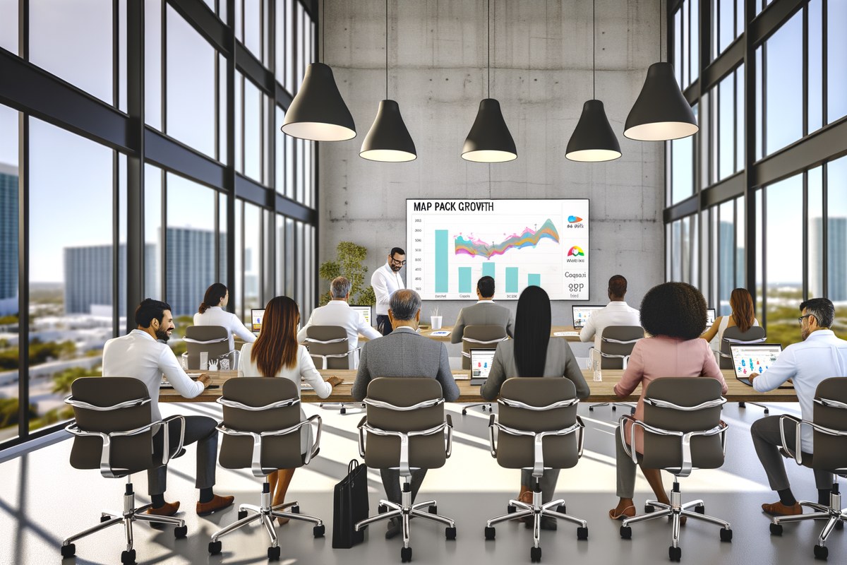 Miami Real Estate Team Local Visibility Strategy Local SEO and visibility strategy visual for real estate teams in Miami