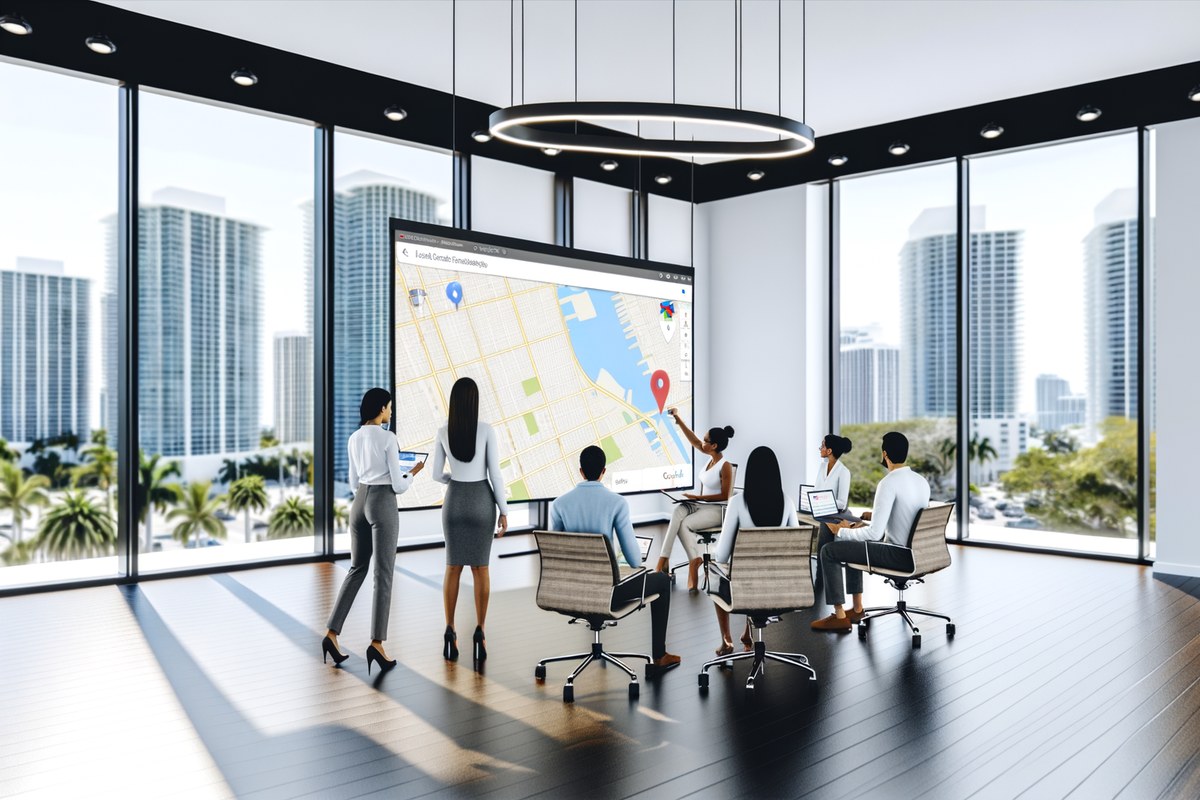 Miami Real Estate Team Local Visibility Strategy Local SEO and visibility strategy visual for real estate teams in Miami