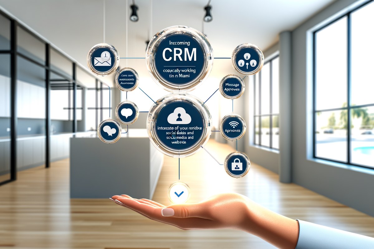 Miami Real Estate Team CRM Workflow CRM lead tracking and message workflow visual for real estate teams in Miami