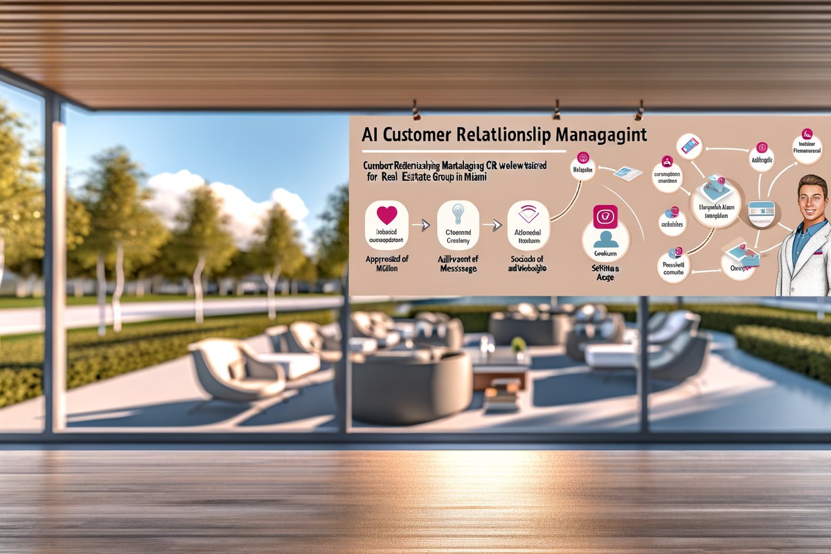 Miami Real Estate Team CRM Workflow CRM lead tracking and message workflow visual for real estate teams in Miami