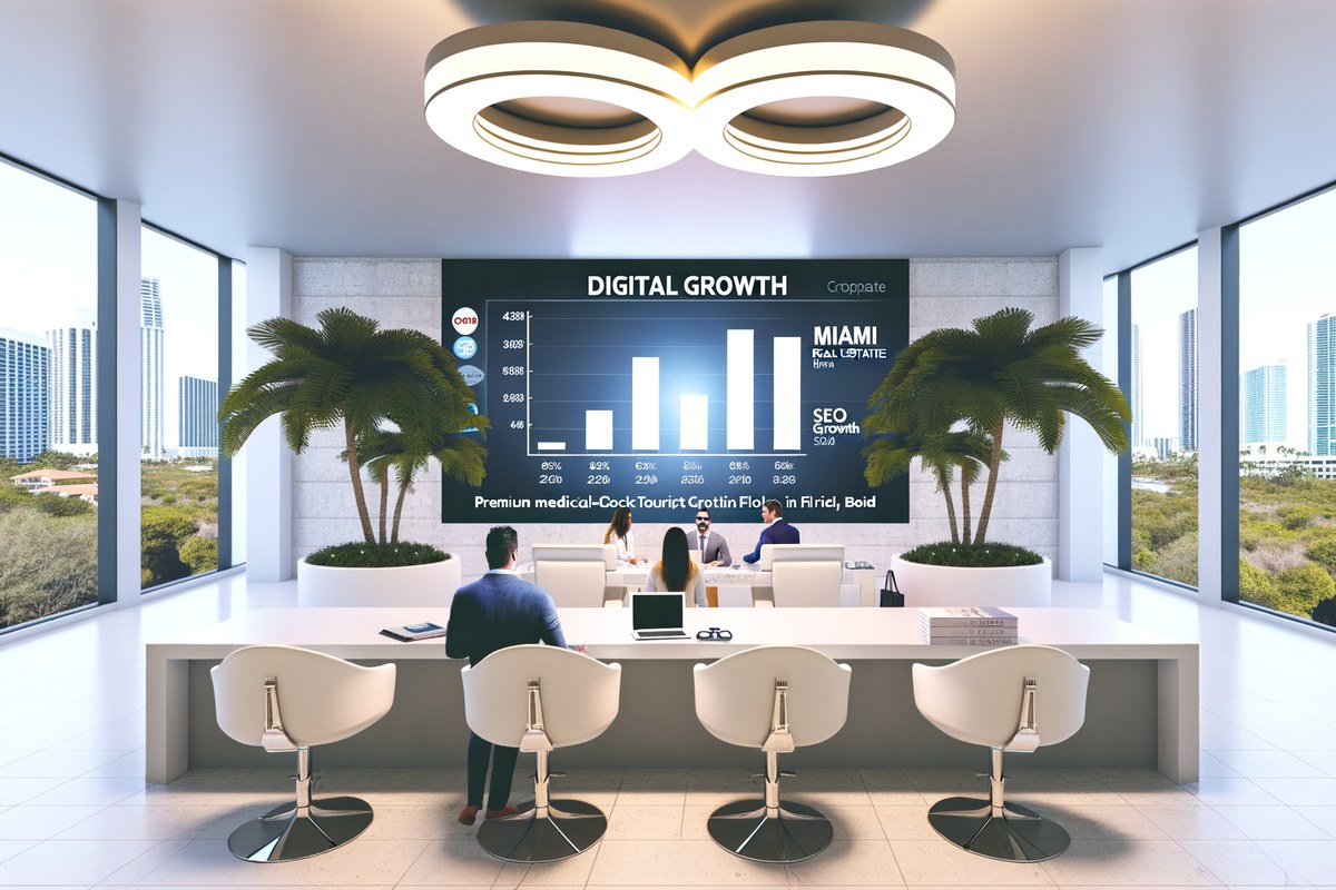 AI-powered SEO, CRM and digital growth concept for real estate teams in Miami | miami seo services