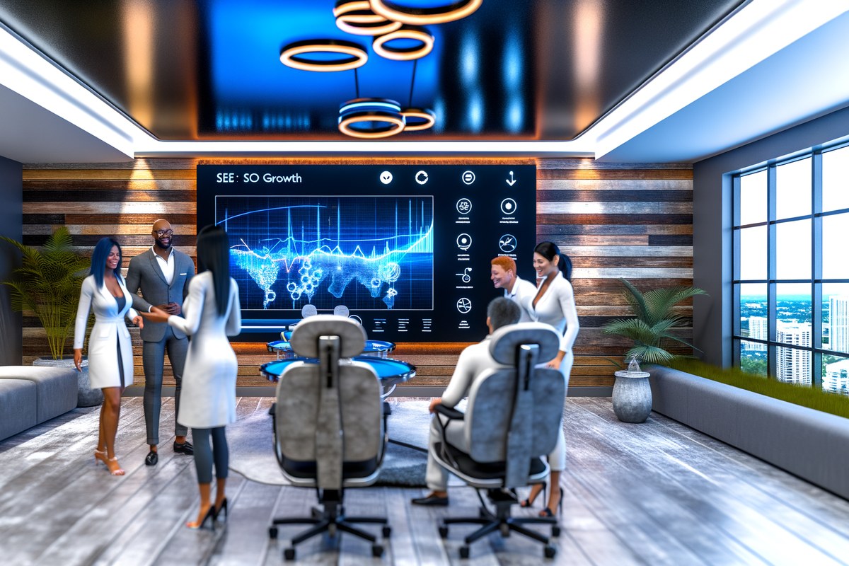 AI-powered SEO, CRM and digital growth concept for real estate teams in Miami | miami seo services