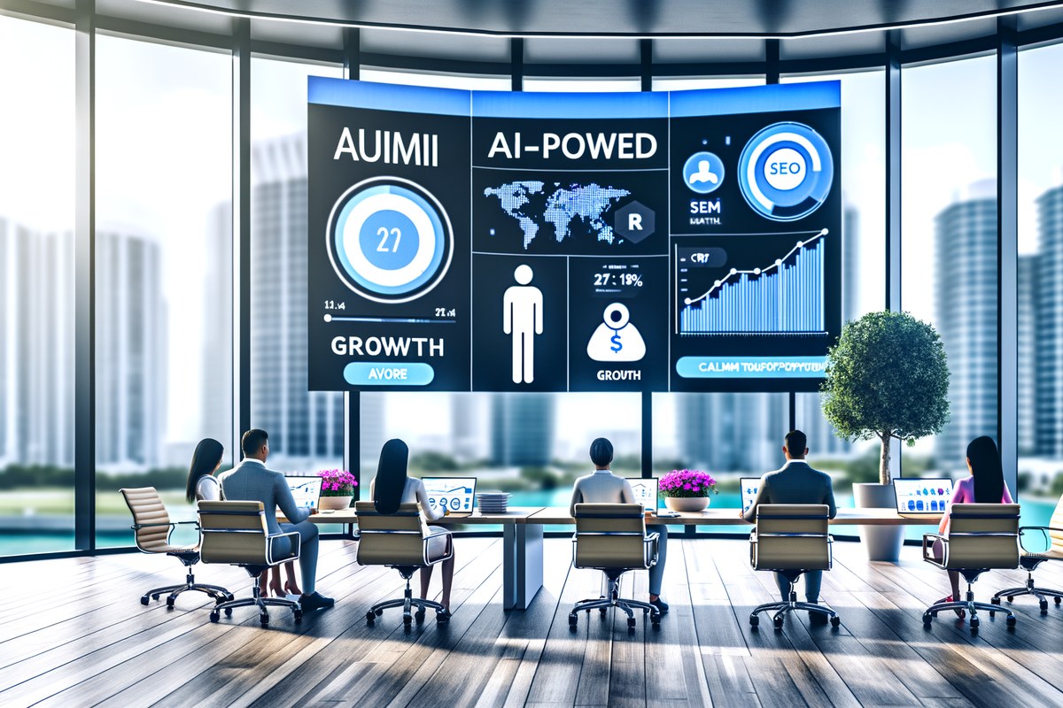 AI-powered SEO, CRM and digital growth concept for real estate teams in Miami | miami instagram analysis services