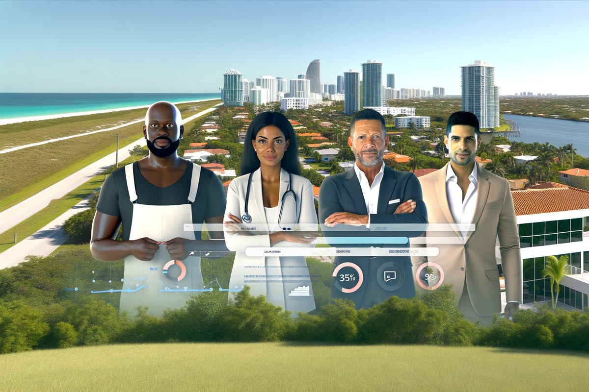 AI-powered SEO, CRM and digital growth concept for real estate teams in Miami | miami instagram analysis services