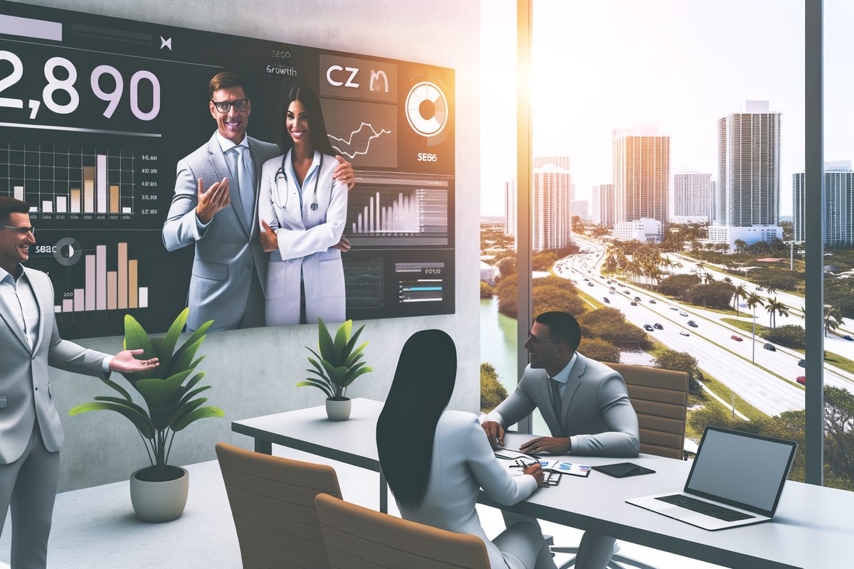 AI-powered SEO, CRM and digital growth concept for real estate teams in Miami | miami instagram analysis services